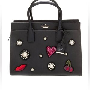 Kate Spade x Rodan + Fields Cameron Appliqué Saffiano Leather Satchel